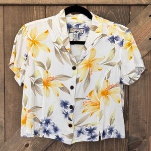 Caribbean Joe women’s crop shirt size S